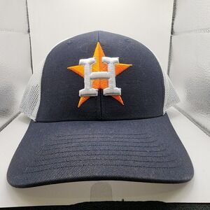 Houston Astros '47 Brand Trucker Snapback Adj. Dad Hat OSFM Navy Blue White Mesh